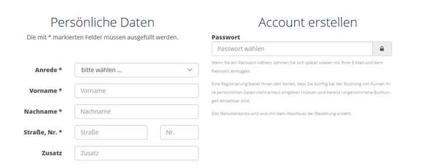 Login - Passwort eintragen