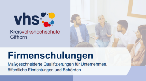 Angebot für Firmenschulungen der KVHS Gifhorn