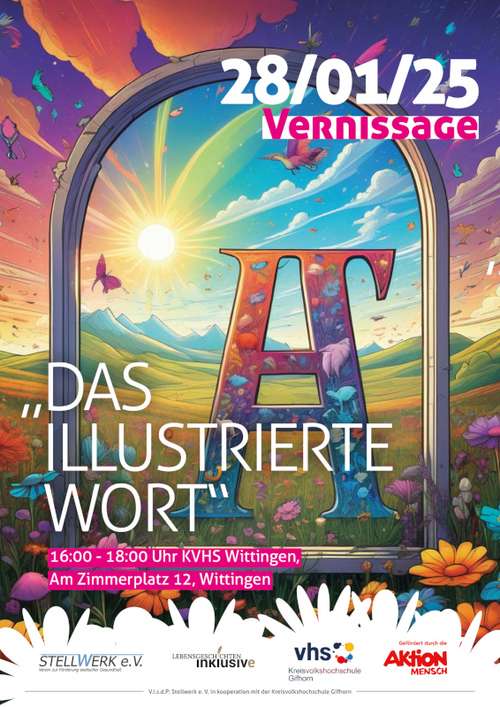 Ausstellung und Vernissage „Das illustrierte Wort“