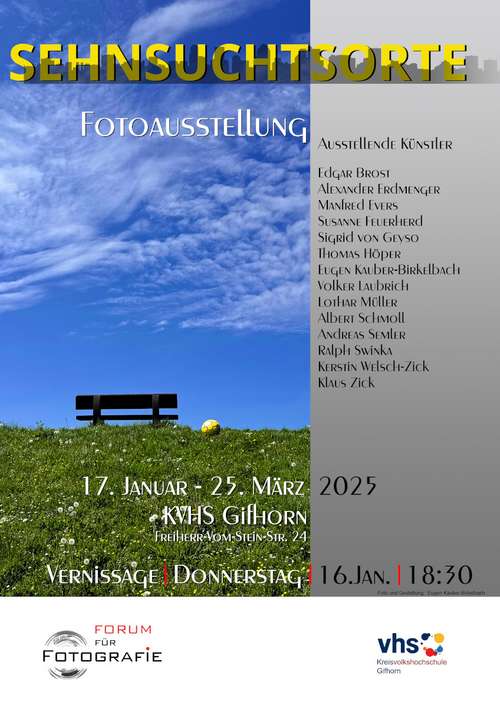 Ausstellung Sehnsuchtsorte, Forum für Fotografie